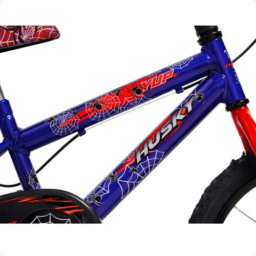 Bicicleta Infantil Aro 16 Masculina Homem Aranha Menino Husky Bike