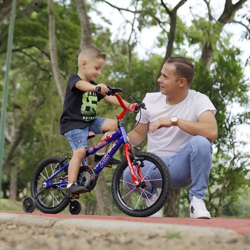 Bicicleta Infantil Aro 16 Masculina Homem Aranha Menino Husky Bike