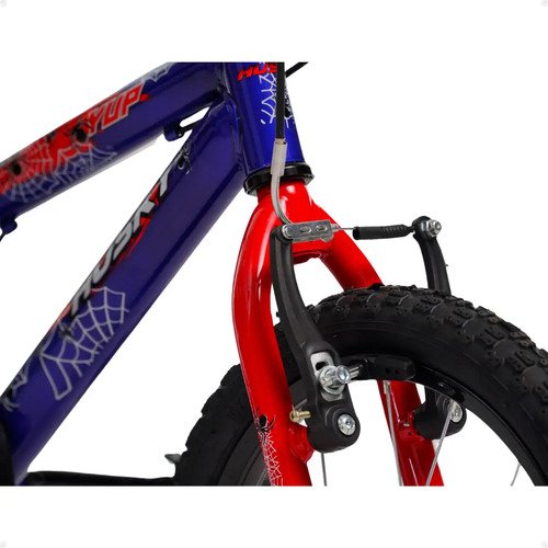 Bicicleta Infantil Aro 16 Masculina Homem Aranha Menino Husky Bike
