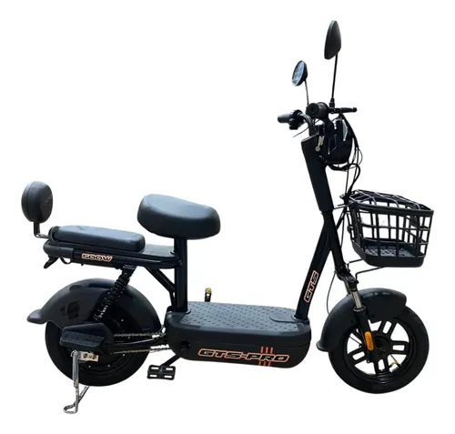 Bicicleta scooter eletrica 500w gts super power preta s cnh