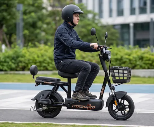 Bicicleta Scooter Elétrica 500w Gts Super Power Preta S/ Cnh