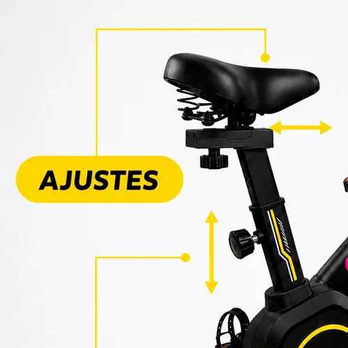 Bicicleta Spinning Ergométrica Com Roda De Inércia De 8kg