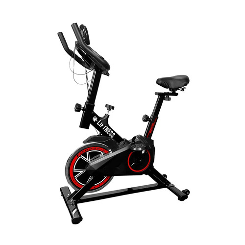 Bicicleta spinning premium liftness com visor e medidor de p