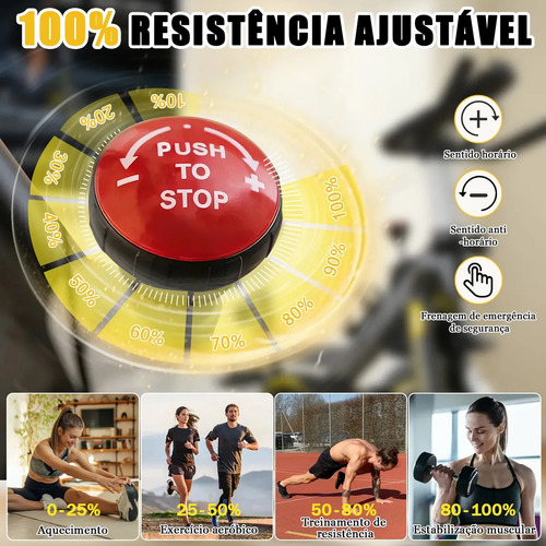 Bicicleta Spinning Romantic Crown Preto Roda Inércia 10kg