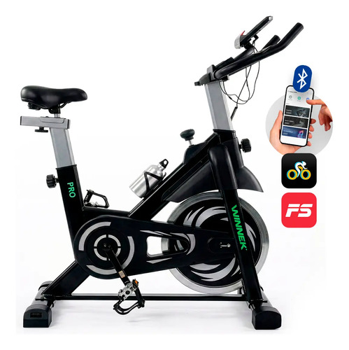 Bicicleta spinning winnek enduro com roda de inercia de 20kg