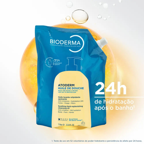 Bioderma Atoderm Óleo De Banho Higiene Hidratante Diária 1L REFIL