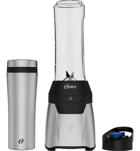 Blender power inox oster com 2 jarras to go cor prateado