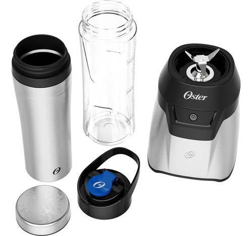 Blender Power Inox Oster Com 2 Jarras To Go Cor Prateado