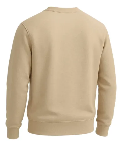 Blusa De Frio Moletom Flanelada Bordo Unissex Gola Redonda
