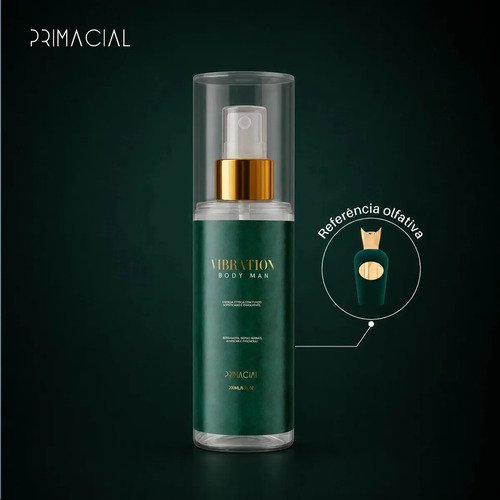 Body splash masculino vibration 200ml primacial perfume be