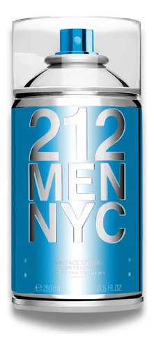 Body spray carolina herrera 212 men nyc body fragrance 250 m