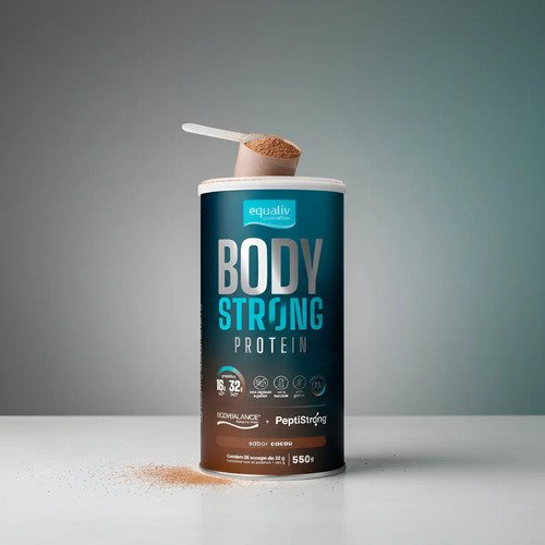 Body Strong Protein Cacau 550g - Equaliv