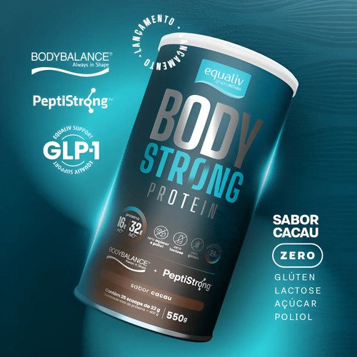Body Strong Protein Cacau 550g - Equaliv