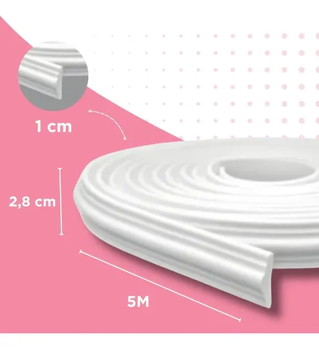 Boiserie Eva Autocolante Flexível Moldura Branco 10m X 2,8cm