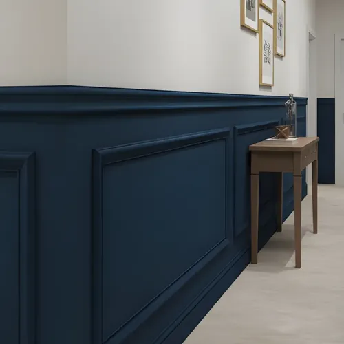 Boiserie Eva Autocolante Flexível Moldura Branco 10m X 2,8cm