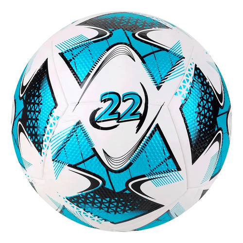 Bola De Futebol Para Campo 22 I Composição Em Pvc Topper Branco/preto