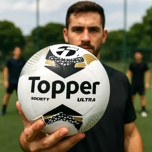 Bola de futebol society topper ultra colagem dupla bomba 8