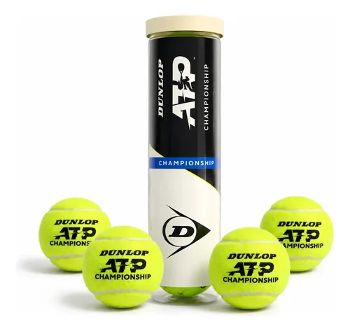 Bola De Tênis Dunlop Atp Championship Tubo Com 4 Bolas Kit 5