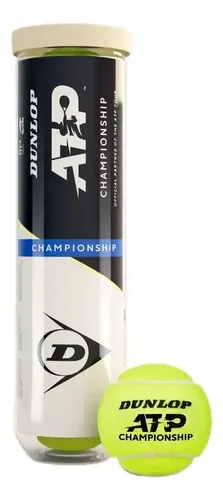 Bola De Tênis Dunlop Atp Championship Tubo Com 4 Bolas Kit 5