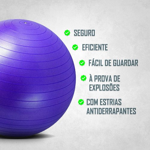 Bola Pilates Yoga Fisioterapia Suiça Ginástica 55cm 200kg