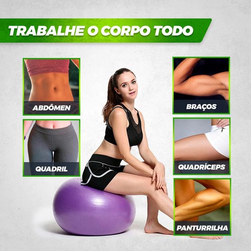 Bola Pilates Yoga Fisioterapia Suiça Ginástica 55cm 200kg