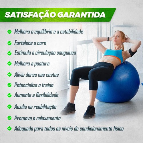 Bola Pilates Yoga Fisioterapia Suiça Ginástica 55cm 200kg