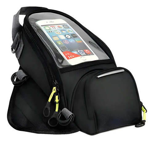 Bolsa de tanque szr para moto com ima impermeavel e 4 bolsos