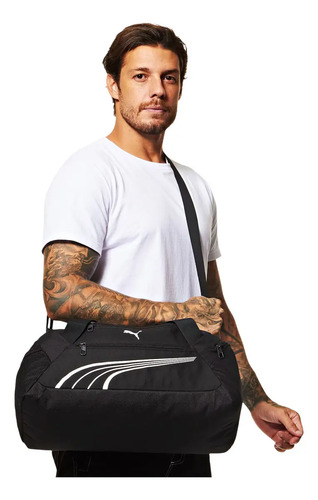 Bolsa Esportiva Feminina Fundamental Extra Small Sports Puma Cor Preto Liso