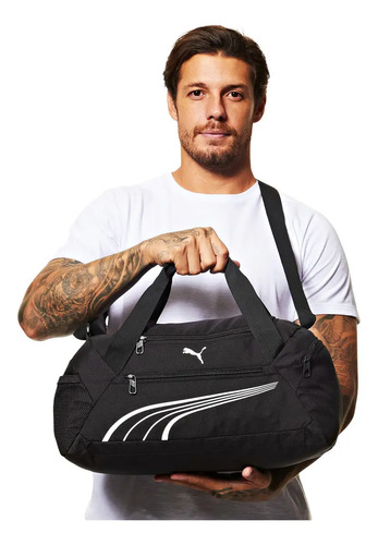 Bolsa Esportiva Feminina Fundamental Extra Small Sports Puma Cor Preto Liso