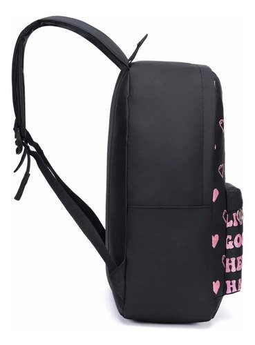 Bolsa Love Feminina Mochila Escolar Spector Reforçada Rosa Corações