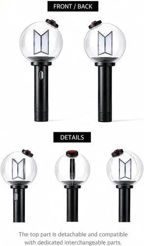 Bomb Bts Army V4 Bluetooth Controle Luz Com Fotos