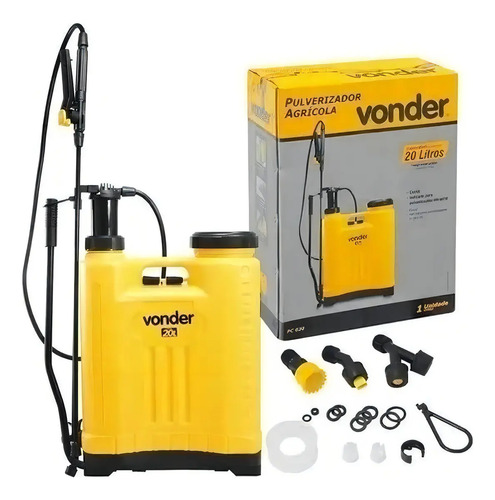 Bomba costal pulverizacao veneno agricola manual 20 litros