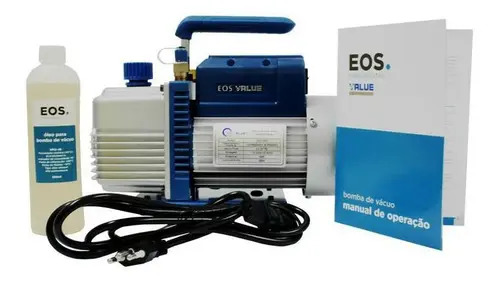 Bomba de Vácuo Eos Duplo Estágio 6CFM Bivolt para Refrigeração e HVAC