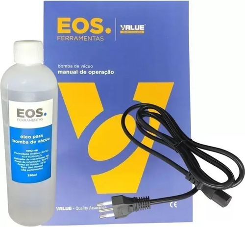 Bomba de Vácuo Eos Duplo Estágio 6CFM Bivolt para Refrigeração e HVAC