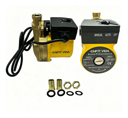 Bomba pressurizadora 120w 11m 1728 lh corpo de bomba cobre