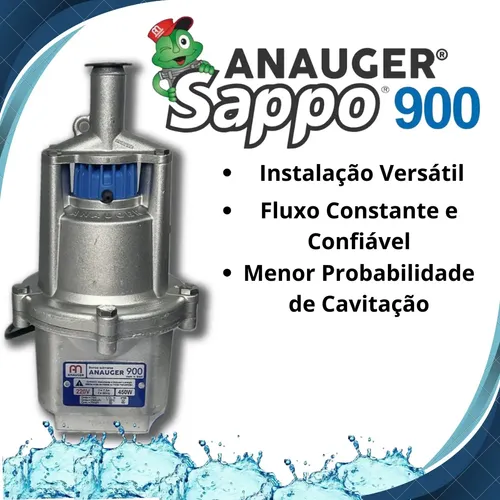 Bomba Submersa Anauger 900 Poço Artesiano Sappo 450w Vibrató