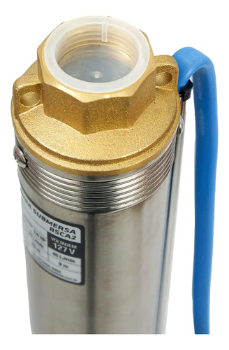 Bomba Submersa Caneta Intech Machine BSCA2 1/4 HP, para Poço Artesiano e Cisterna, de Água Limpa em Aço Inox com 2,5"