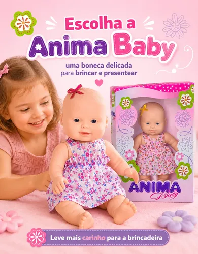 Boneca Bebe Reborn Articulada Brinquedo Meninas Mini