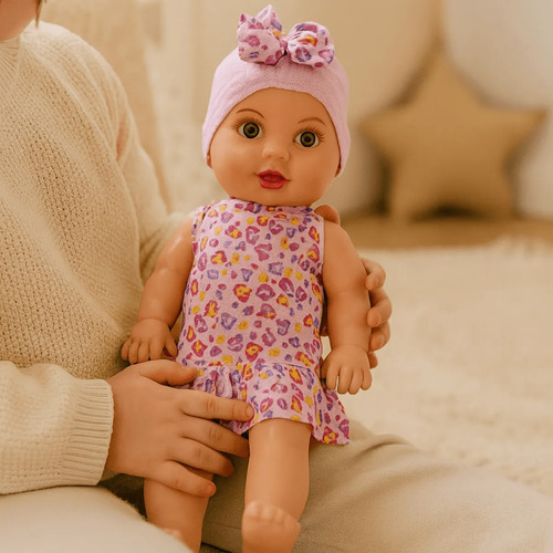 Boneca Bebê Vinil Mamadeira Mágica Acessório Menina Infantil
