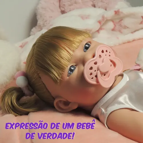 Boneca Reborn Maya Day Luna Vestido Luxo E Body Acessórios