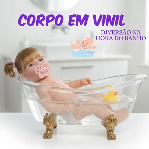 Boneca Reborn Maya Day Luna Vestido Luxo E Body Acessórios