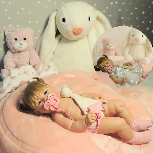 Boneca Reborn Maya Day Luna Vestido Luxo E Body Acessórios