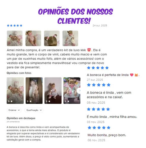 Boneca Reborn Maya Day Luna Vestido Luxo E Body Acessórios