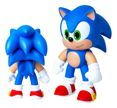 Boneco articulado sonic 21cm vinil kids play mania nova brin