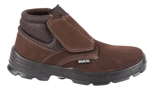 Bota Botina Bracol Velcro Tenis Sapato Masculina Bvn Bic Pvc