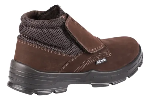 Bota Botina Bracol Velcro Tenis Sapato Masculina Bvn Bic Pvc