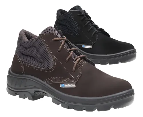 Bota botina epi marluvas 95b26 bico pvc couro nobuck