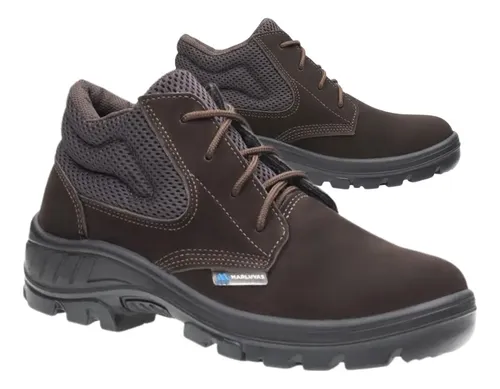 Bota Botina Epi Marluvas 95b26 Bico Pvc Couro Nobuck