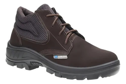 Bota Botina Epi Marluvas 95b26 Bico Pvc Couro Nobuck