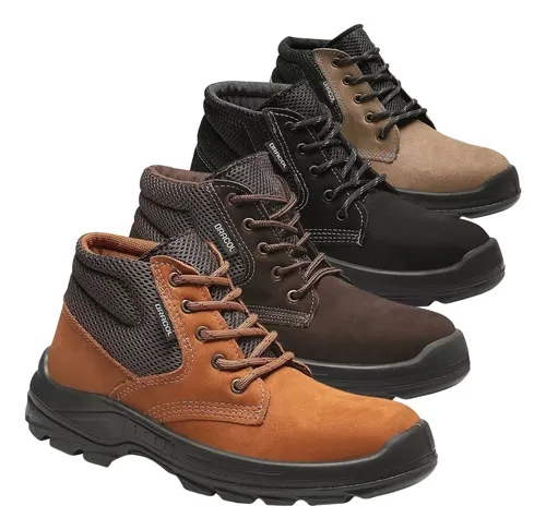 Bota botina seguranca bracol sapato coturno nobuck com ca 1
